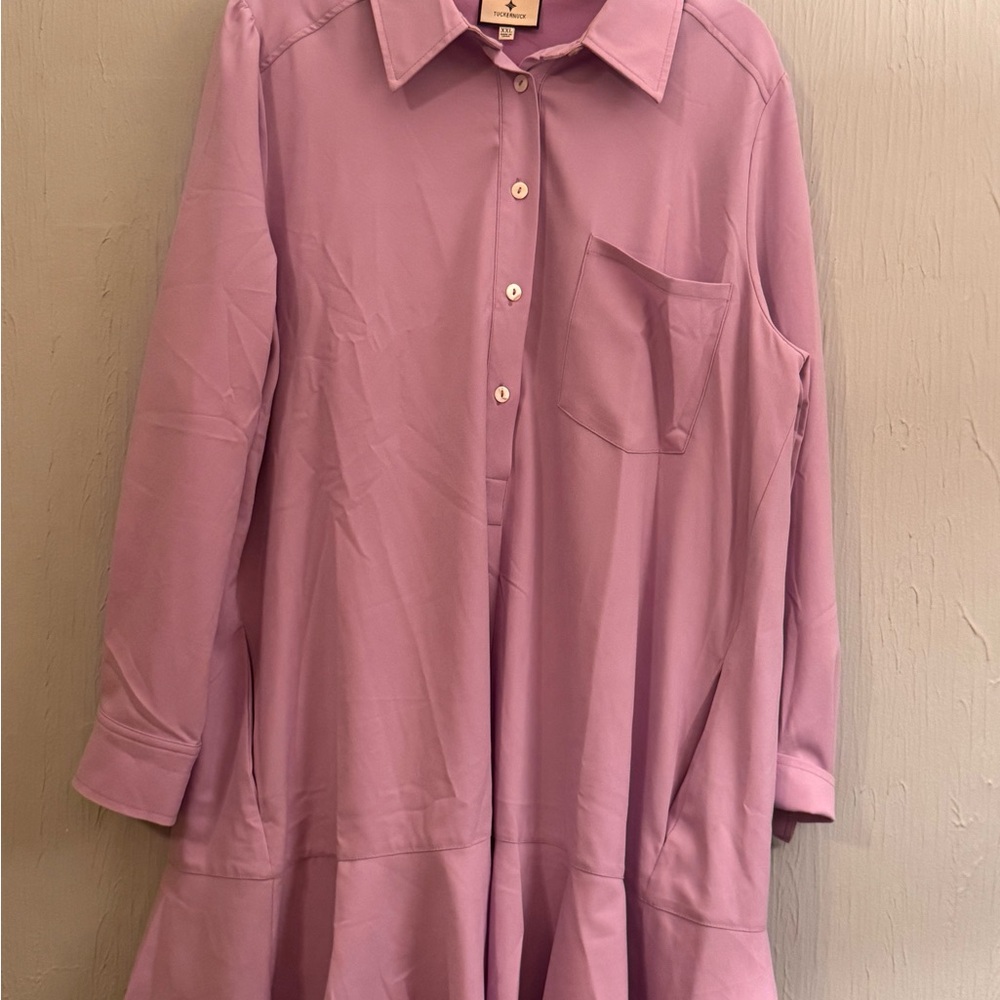 Tuckernuck Pink and Purple Shirt Dress